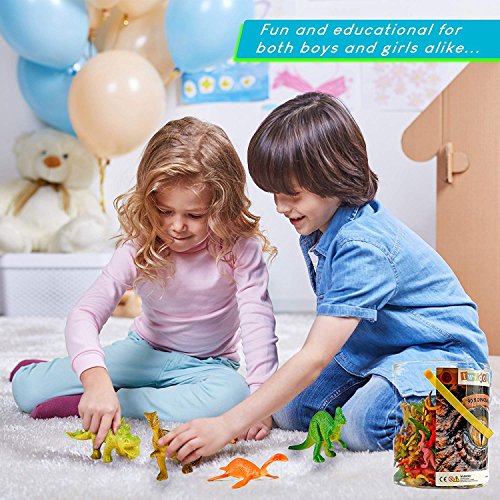 THE TWIDDLERS 90pcs Figura De Dinosaurio - Juego de Dinosaurios Educativo Realista