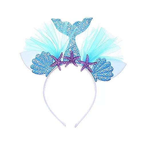 thematys Diadema de Sirena en 9 Estilos Diferentes - Disfraz para niños Carnaval y Cosplay (Style 1)