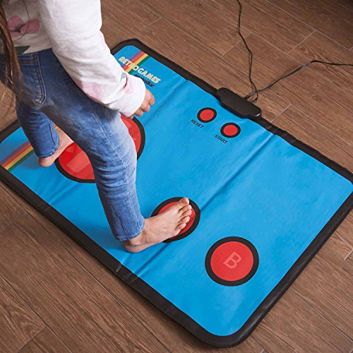 Thumbs Up!- ThumbsUp Alfombra de Juego Retro Gaming Mat - Incluye 200 Videojuegos Arcade, Multicolor (OR-RETMAT)