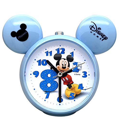 tianluo Despertador Reloj Despertador De Dibujos Animados De Mickey Mouse, Bonito Reloj Despertador con Personalidad De Mickey, Reloj Digital Silencioso A La Moda, Reloj Despertador para Niños, Aguja