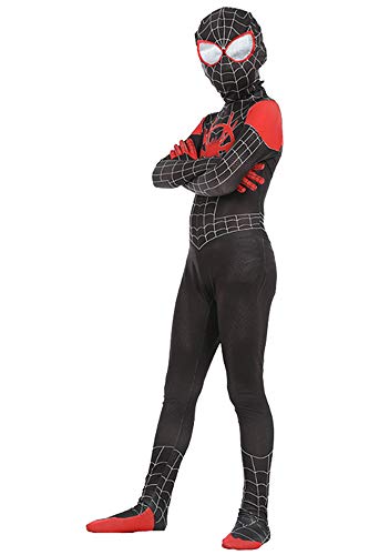 tianxinxishop Disfraz de superhéroe Mono Estampado de Araña Onesies Sudadera con Capucha, S(90-110CM)