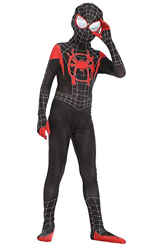 tianxinxishop Disfraz de superhéroe Mono Estampado de Araña Onesies Sudadera con Capucha, S(90-110CM)