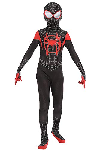 tianxinxishop Disfraz de superhéroe Mono Estampado de Araña Onesies Sudadera con Capucha, S(90-110CM)