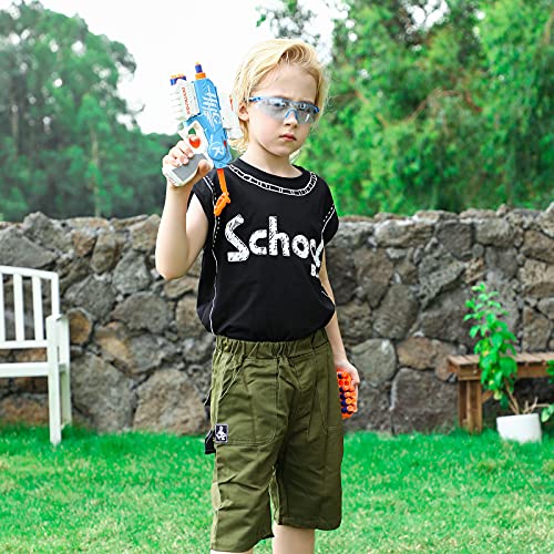 TINLEON Juguete de Pistola de Espuma - Pistola Regalos para 6+ Chicos 2 Pack hasta 83pies de Alcance con 40 Dardos de Recarga Compatible para Nerf Fortnite, Regalos de Cumpleaños Favores de la Fiesta