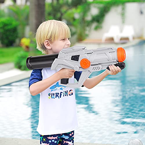 TINLEON Pistola de Agua de jueguete Gun Soaker: Water Blaster Super Squirt 750cc Regalos de Alta Capacidad de hasta 36 pies de Largo Alcance de Tiro para niños, Adultos, niños, niñas