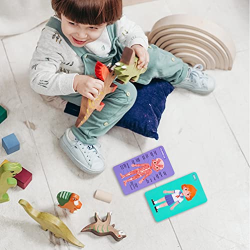 Toddmomy Juego de Anatomía de Cuerpo Humano para Niñas Juego Educativo Interactivo para Aprender Partes del Cuerpo Músculos Huesos 1 Juego