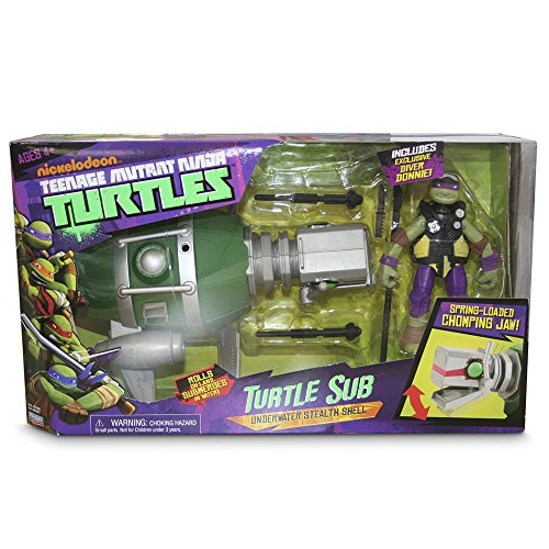 TORTUGAS NINJA- Disney Submarino + Donatello, 33.8 x 19.3 x 11.2 (Giochi Preziosi 94007)