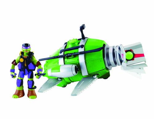 TORTUGAS NINJA- Disney Submarino + Donatello, 33.8 x 19.3 x 11.2 (Giochi Preziosi 94007)