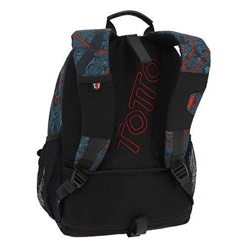 TOTTO MORRAL ACUARELES Mochila, Adultos Unisex, Multicolor (Multicolor), Talla Única