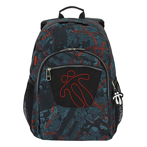 TOTTO MORRAL ACUARELES Mochila, Adultos Unisex, Multicolor (Multicolor), Talla Única