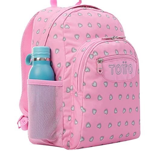 TOTTO Morral Acuareles Mochila, Adultos Unisex, Rosa (Rosa), Talla Única