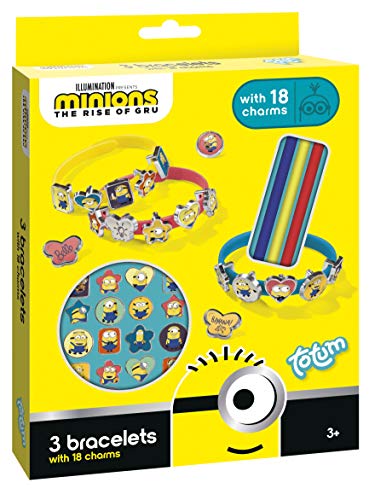 Totum- Minions Set de Hacer Brazalete, Multicolor (710108)