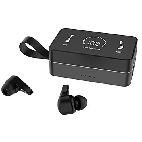 TOYANDONA 1 Conjunto Inalámbrico Auricular LED Digital Pantalla Auriculares Auriculares Impermeables