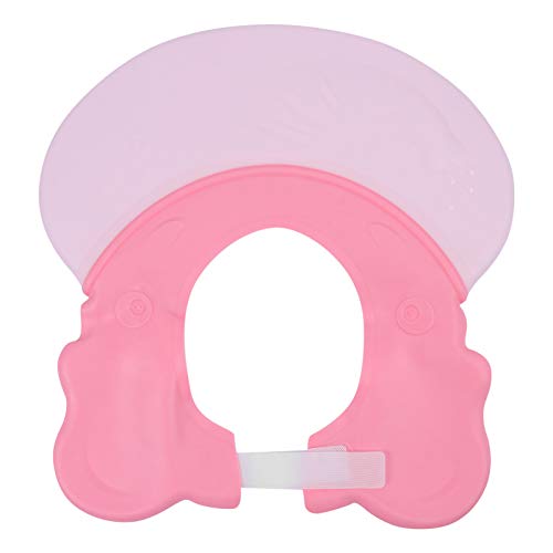 TOYANDONA Gorra de Baño de Ducha de Bebé Gorra de Baño de Silicona para Niños Gorra de Baño Protección de Bebés Gorra de Visera de Seguridad Divertida para Niños de Color Rosa