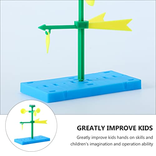 TOYANDONA Juguetes de La Estación Meteorológica para Niños DIY: 2 Sets Wind Vane Weather Lab Science Kit Educational Experiment Juguetes para Niños