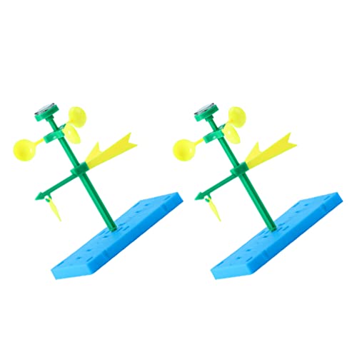 TOYANDONA Juguetes de La Estación Meteorológica para Niños DIY: 2 Sets Wind Vane Weather Lab Science Kit Educational Experiment Juguetes para Niños