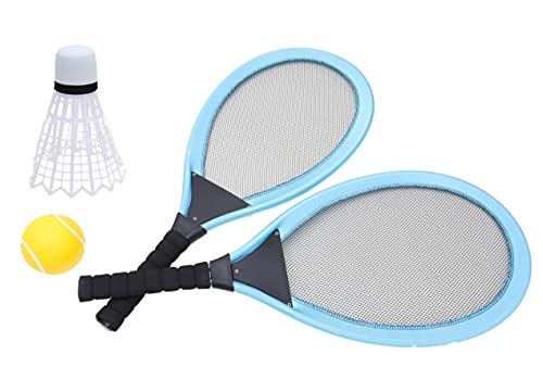 TOYLAND Juego de Tenis y bádminton de 65 cm - 2 Raquetas Gigantes con Volante Gigante y Pelota de Tenis Gigante