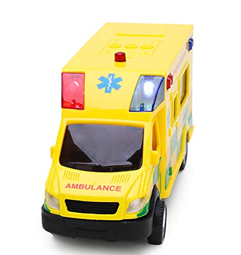 Toyland® Juguete de ambulancia de emergencia 1:40 - Vehículo de juguete - Con luz y sonido - A partir de 3 años