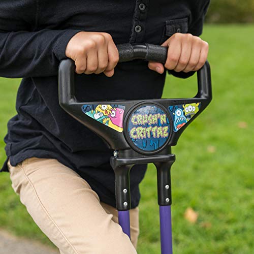 Toyrific Pogo Stick niñas, diseño Crush N' Crittaz, Color Morado (Wilton Bradley Ltd TY5556)