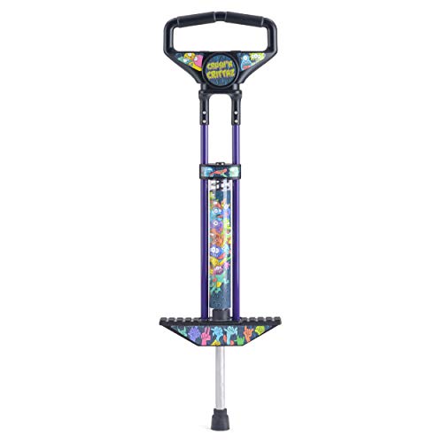 Toyrific Pogo Stick niñas, diseño Crush N' Crittaz, Color Morado (Wilton Bradley Ltd TY5556)