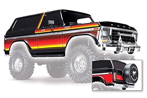 Traxxas Cuadros Ford Bronco Negro (Lacado, con Cultivo Piezas)