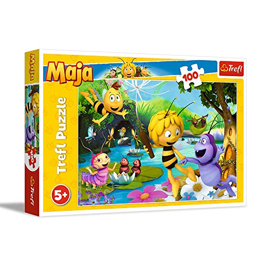 Trefl-100 Elementi, L'ape Maia e Amici, per Bambini dai 5 Anni Puzzle, Color la Abeja Maya (GXP-674575)