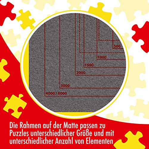 Trefl, 61440 - Alfombra Grande con Cierre de Velcro para Rompecabezas, 500-6000 Piezas, fácil de Guardar y Transportar