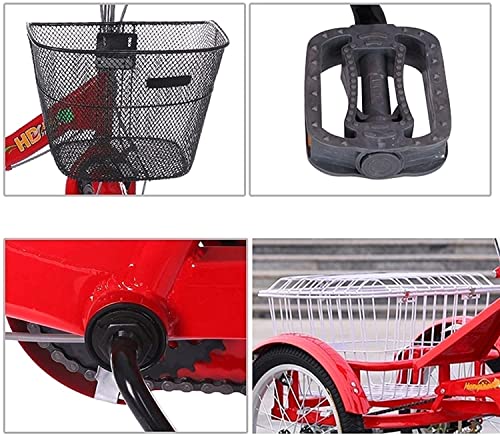 Triciclo For Adultos 1 Velocidad De 3 Ruedas TRIBLE CRUCHER CON 16 "LAS RUEDAS BIGES FRENTE FRONTAL CONTÍCYCLE CON CESTA For ADULTOS For MAYORES CON CASO DE COMPRAS EJERCICIO DE CESTENCIA HOMBRES TRIC