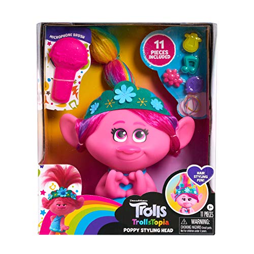 Trolls World Tour - Cabeza de Amapola, Multicolor