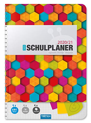 Trötsch Verlag Agenda escolar 202041, multicolor, 2020/2021, encuadernación con alambre, color marrón