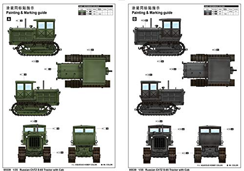 Trumpeter 5539 Russian ChTZ S-65 Tractor with Cab 1:35