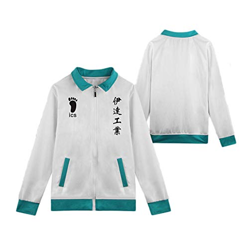 Tuboshu Anime Haikyuu Nekoma Fukurodani Chaqueta Cosplay Disfraz Haikiyu Jersey Ropa Deportiva Uniforme Hombres Mujeres Sudadera