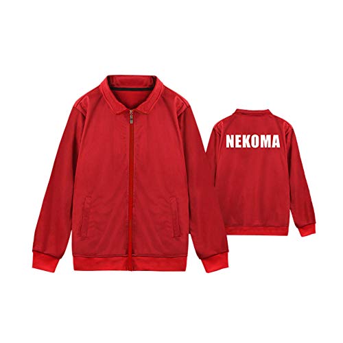 Tuboshu Anime Haikyuu Nekoma Fukurodani Chaqueta Cosplay Disfraz Haikiyu Jersey Ropa Deportiva Uniforme Hombres Mujeres Sudadera