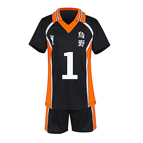 TUMUSKER Haikyuu - Traje de cosplay para la escuela secundaria y el equipo de voleibol uniforme para Karasuno Sportwear Jersey (Daichi Sawamura, s, s)