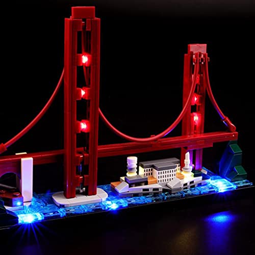 TWapRE Kit De Luces LED para El Modelo De Bloques De Construcción De San Francisco, Juego De Iluminación De Juguetes De Bricolaje Compatible con Lego 21043 (No Incluye El Modelo Lego)