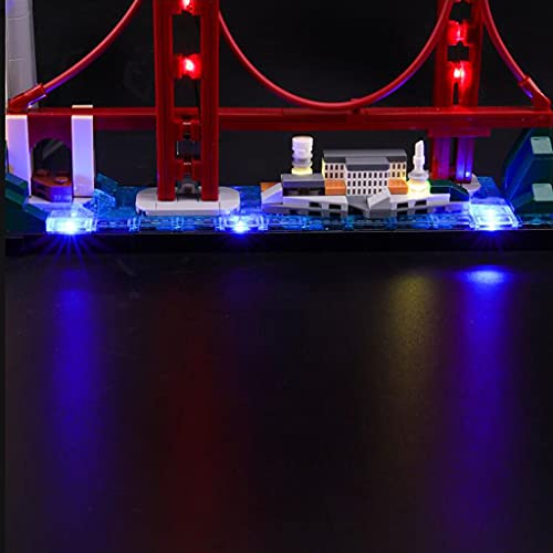 TWapRE Kit De Luces LED para El Modelo De Bloques De Construcción De San Francisco, Juego De Iluminación De Juguetes De Bricolaje Compatible con Lego 21043 (No Incluye El Modelo Lego)