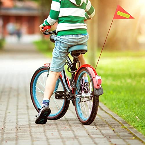 Twinkling Banderín de seguridad para bicicleta infantil, banderín para bicicleta, banderín, accesorio para bicicleta infantil, banderín naranja para remolque, patinete o Kart