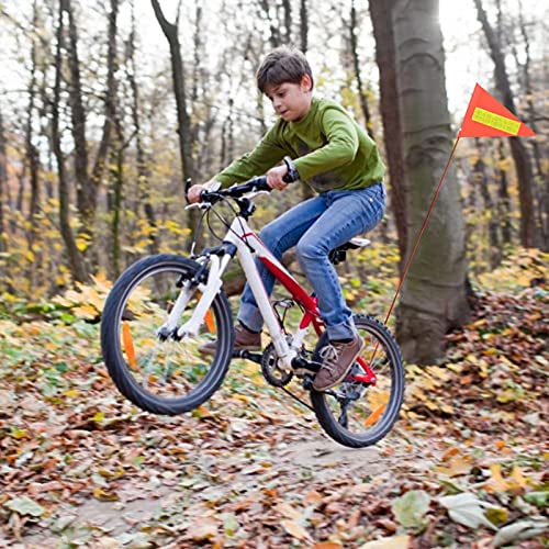 Twinkling Banderín de seguridad para bicicleta infantil, banderín para bicicleta, banderín, accesorio para bicicleta infantil, banderín naranja para remolque, patinete o Kart