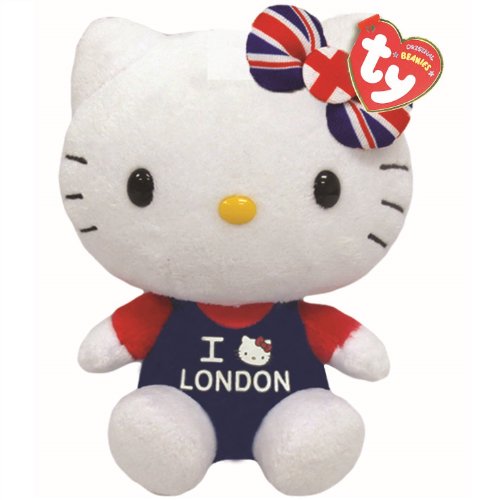 TY 41032 Hello Kitty I Love London Gorro, Multicolor