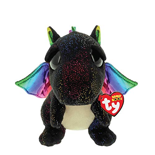 TY- Anora, Drache Schwarz 24cm Peluche dragón, Color negro (United Labels Ibérica 37268TY) , color/modelo surtido