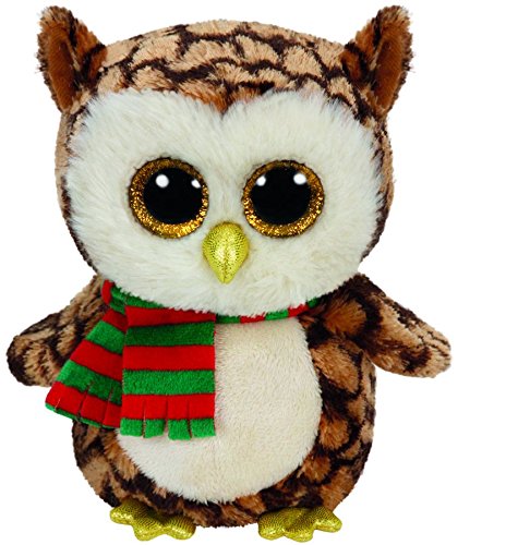 Ty Beanie Boos Buddy Wise / Weihnachtseule mit Schal 24cm [Importación Alemana]