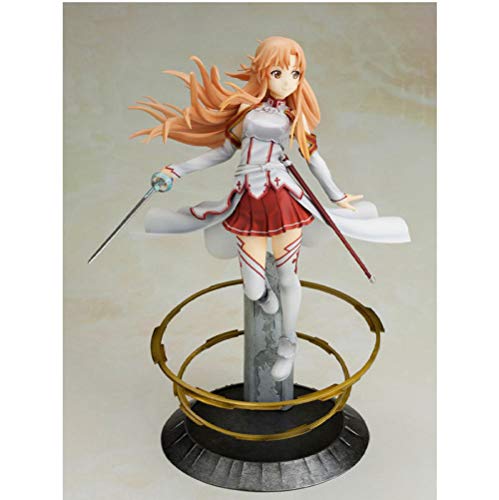 U/A Anime japonés Sword Art Online Asuna PVC Figura de acción de Juguete 22 cm Anime 1/8 Figura de Escala Anime Figura Modelo Juguetes