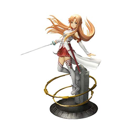 U/A Anime japonés Sword Art Online Asuna PVC Figura de acción de Juguete 22 cm Anime 1/8 Figura de Escala Anime Figura Modelo Juguetes