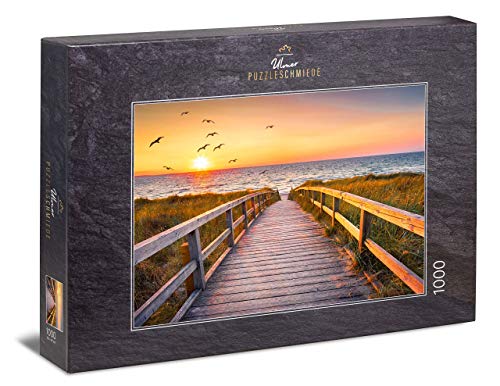 Ulmer Puzzleschmiede - Puzzle Sylt: Puzzle de 1000 Piezas - Atardecer en la Playa de Sylt