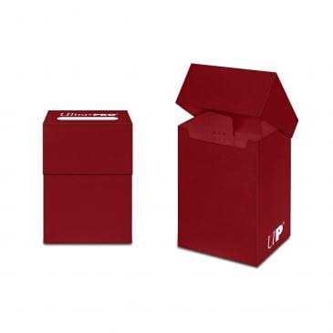 Ultra Pro Solid Red Deck Box, Adultos Unisex, Carta Standard