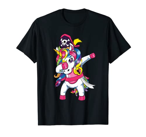 Unicornios Pirata Disfraz de Halloween 2020 Dabbing Unicorn Camiseta