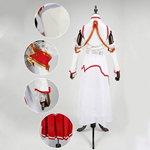 Updayday Yuuki Asuna Cosplay Disfraz Anime Sword Art Online Cosplay Disfraz Halloween Carnaval Fiesta Cosplay Trajes con Accesorios