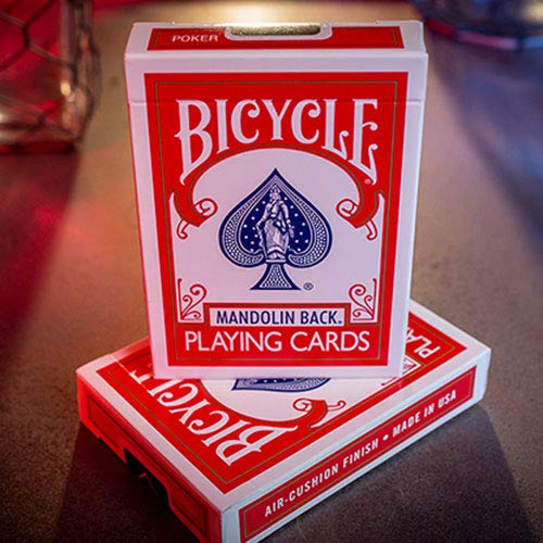 U.S.P.C.C. GT Speedreader Marked Deck Standard Version (Bicycle 809 Mandolin Red) Plus Online Effect