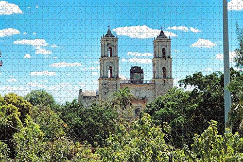 Valladolid Church Mexico Jigsaw Puzzle for Adults 1000 Piece Wooden Jigsaw Puzzles for Adults