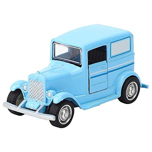 Vehículo de Juguete para niños, Juguete de Coche de aleación, Modelo de vehículo de simulación Vintage, vehículo de Juguete para niños con Retroceso, Adecuado para colección, Regalos(Azul)